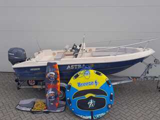 Consoleboot Astra met Yamaha 60pk EFI 2009, Blauw